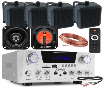 4-КОЛОННАЯ НАСТЕННАЯ ПОТОЛОЧНАЯ АУДИОСИСТЕМА JBL НА ПОВЕРХНОСТИ АУДИОСИСТЕМА BLUETOOTH USB-РАДИО