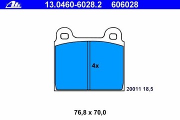 фото thumb №3, Гальмівні колодки гальмо. vw t2 -08.85