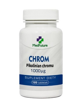Chromium chrom 1000 µg - 120 tabletek Zdrowsze i szybsze odchudzanie
