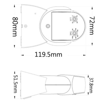 ДАТЧИК ДВИЖЕНИЯ СВЕТОДИОДНЫЙ PIR, НАРУЖНЫЙ IP65