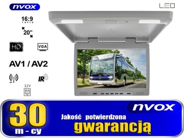 Потолочный автомобильный монитор 20 дюймов LED HD 12 В