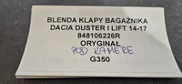 фото thumb №8, Накладка крышки багажника pod камера dacia duster i lift 14-17 848106226r oryg