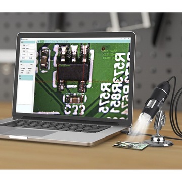USB-микроскоп с цифровым зумом и 1600-кратным увеличением.