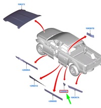 фото thumb №1, Ford ranger t6 mk1 rear left сторона деколь полоса 2058583 original