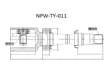 фото thumb №9, Шарнір внутрішній toyota rav-4 2.0 2.4 05- previa 2.4 06- avensis