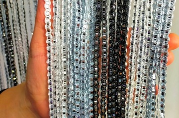 Шторы для штор 300 х 250 макароны SILVER STRIP