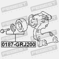 фото thumb №10, Febest ролик натягувача toyota land cruiser prado