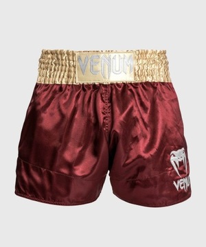 Классические шорты Venum Muay Thai бордовый/золотой/белый M