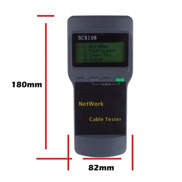 ТЕСТЕР СЕТЕВЫХ КАБЕЛЕЙ LCD SC 8108 RJ45 BNC