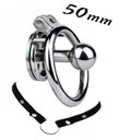 Stalowy pas cnoty Chastity klatka Inverted Plug + Uprząż