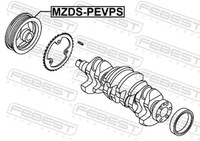 фото thumb №1, Febest mzds-pevps шкив, wał коленчатый