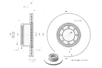 фото thumb №2, Brembo комплект диск тормозных 2996033 7188210 2