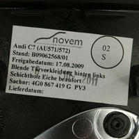 фото thumb №6, Audi a6 s6 rs6 c7 4g молдинг декоративна двері dekor лівий задня beaufort oak pv3