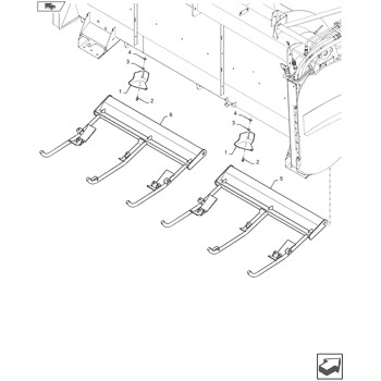 КРЫШКА ПОДГОТОВКИ 47962679 CNH NEW HOLLAND 760CG-30FT 760CG-41FT