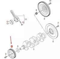 фото thumb №8, Audi a1 8x коленвал poly клиновой ремень pulley 03f105255a