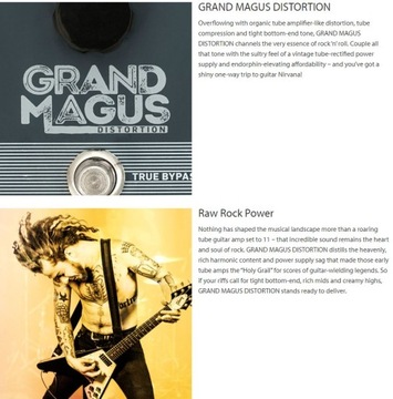 Гитарный эффект Grand Magus Distortion Classic Distortion TC Electronic