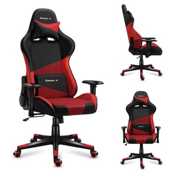 Поворотное игровое кресло MATERIAL HUZARO Force 6.2 Red Mesh