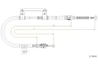 фото thumb №1, Cofle трос гальма ручного kia carens i 1.8 i f