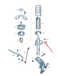 Купити Skoda octavia 5e mk3 передня частина gas shock абсорбер 5q0413031jc, фото thumb