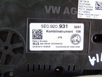 фото thumb №7, Спідометр  англієць skoda octavia iii 1.6 tdi 5e0920931