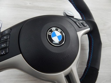 фото thumb №9, Bmw e46 - руль sport лепестки smg мультифункция подушка алькантара