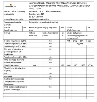 Угольная печь Эко-горошек 5 класса, 75 кВт Котел с питателем PLESZEWSKI.