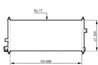 Купить Valeo 814328 конденсатор, кондиционер, фото thumb