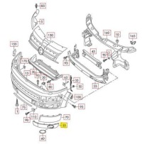 фото thumb №8, Vw transporter t6 защита решётки противотуманной передней левый 7e0807489g