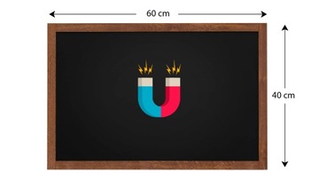 Магнитная доска 60х40, деревянная рама.