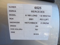 фото thumb №16, Mercedes a168 длинный дверь передние правое lak. 761 hb 5d рестайлинг