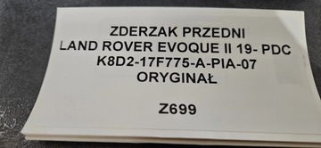 фото thumb №10, Бампер переднє land rover evoque ii 19- pdc оригінал