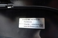 фото thumb №13, Mercedes e-klasa w212 2009- спойлер накладка планка карбон бампера перед