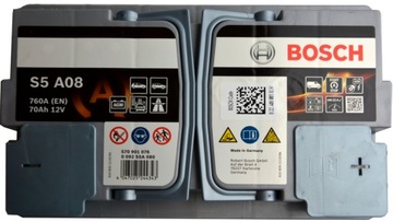 фото thumb №4, Bosch старт-стоп s5a08 12v 70ah 760a agm