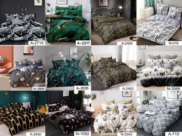 КОМПЛЕКТ ПОСТЕЛЬНОГО БЕЛЬЯ ИЗ ХЛОПКОВОГО САТИНА 160х200 +2 НАВУШКИ, ДВОЕРЕУСНЫЕ, МНОГИЕ УЗОРЫ