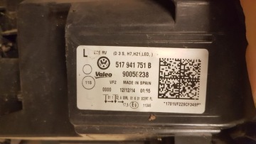 фото thumb №5, Лампа левая golf sportsvan ксенон 517941751b