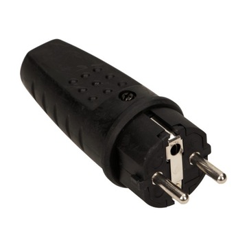 ЗАГЛУШКА ПРЯМАЯ ГЕРМЕТИЧНАЯ РЕЗИНОВАЯ С ЗАЗЕМЛЕНИЕМ UNI-SCHUKO IP44 16A ORNO