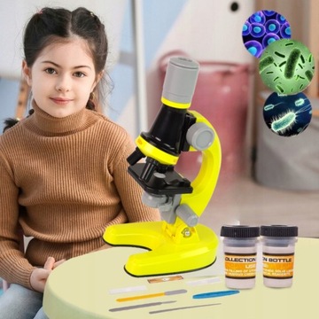 Детский научный микроскоп для детей, школьная игрушка - НАБОР 1200x