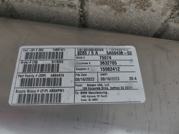 фото thumb №8, Bmw g06 lci 30ix b48 глушитель выхлоп 9487250 5a49da6 8635191 5a49da5 22 km