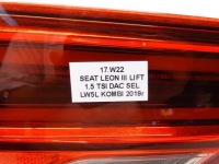 фото thumb №12, Фара левое зад левая w крышка багажника 5f9945307j seat leon iii универсал рестайлинг st fr