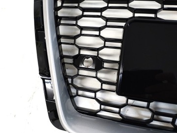 фото thumb №13, Rs4 решітка радіатора бампера решітка радіатор audi a4 b9 2015-19 s-line pdc срібний
