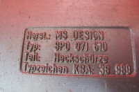 Audi a3 8p 3d накладка спойлер бампера задняя ms design 8p0071610 Оригинал, фото thumb