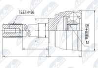 фото thumb №10, Шарнир наружный suzuki samurai 92-