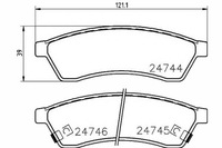 фото thumb №1, Textar гальмівні колодки гальмівні chevrolet задня epica 1.8 2.