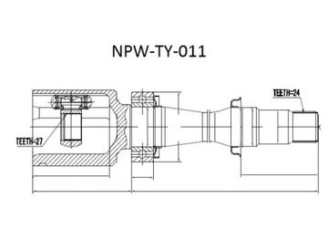 фото thumb №2, Шарнир внутренний toyota rav-4 2.0,2.4 05-, previa 2.4 06-, avensis verso