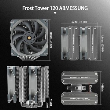 Chłodzenie procesora Thermalright Frost Tower 120