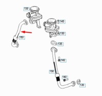 Купити Mercedes-benz c-class w204 труба egr права a1561411604, фото thumb