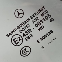 фото thumb №2, Стекло подъемник правый задняя mercedes r171