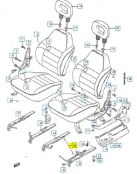 фото thumb №6, Пружина рейки сидіння vitara / sidekick 8673160a00