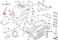 Mini cooper s r53 канал впуска воздуха к двигателя 13721491748 оригинальный с Разборки, фото thumb