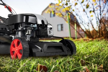 БЕНЗИНОВАЯ КОСИЛКА С LEHMANN BRIGGS GIGANT DRIVE, КОРЗИНА 60 Л С 2 НОЖАМИ, МАСЛО